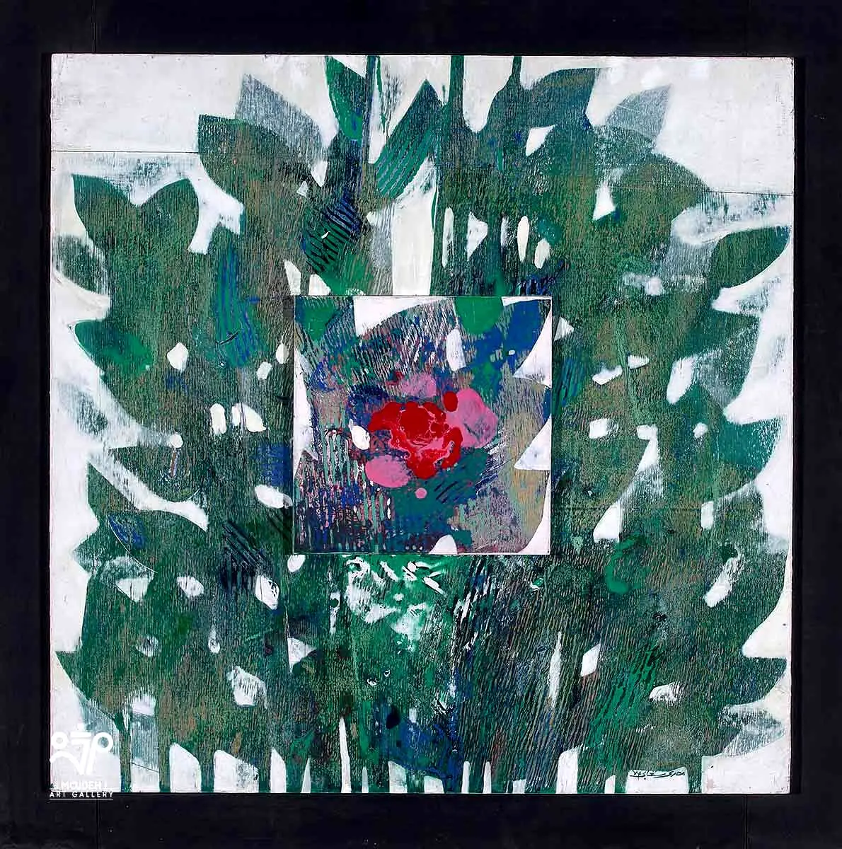 Mehdi Sahabi - 76 × 76 cm - Acrylic on wood - 1995