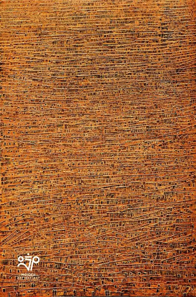 Manouchehr Niazi - Masouleh- 120 × 80 cm - Oil on canvas - 2009 - Private Collection
