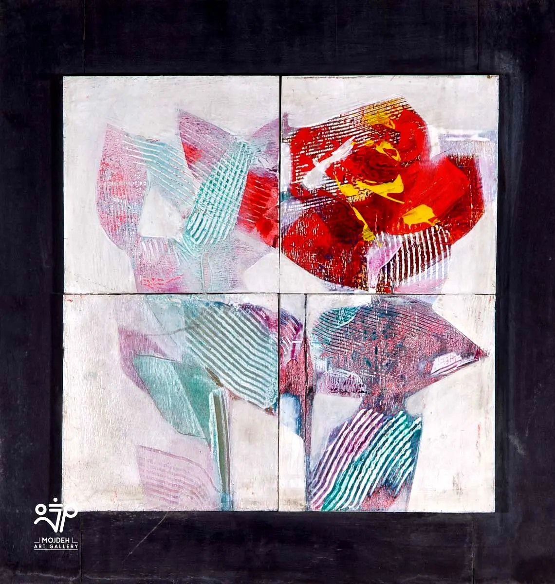 Mehdi Sahabi - 66 × 68 cm - Acrylic on wood - 1994