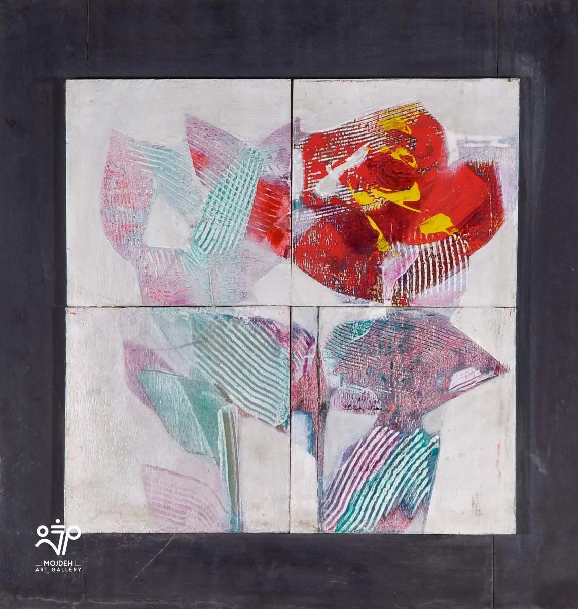 Mehdi Sahabi - 66 × 68 cm - Acrylic on wood - 1994