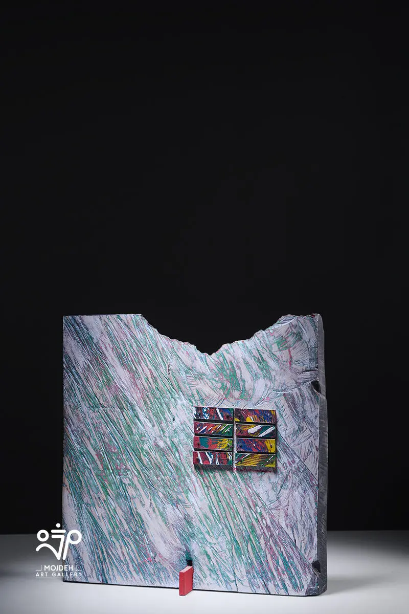 Mehdi Sahabi - 72 × 39 × 18 cm - Acrylic on wood - 1997