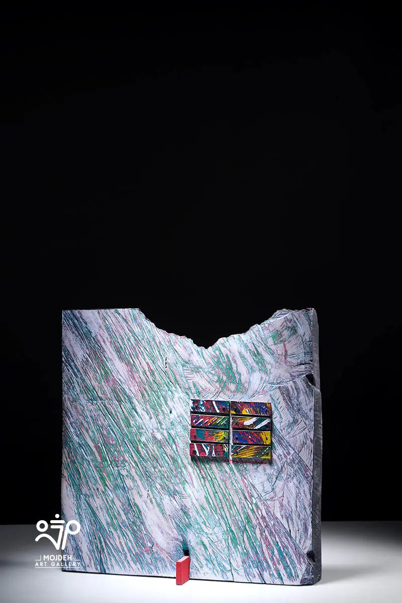 Mehdi Sahabi - 72 × 39 × 18 cm - Acrylic on wood - 1997
