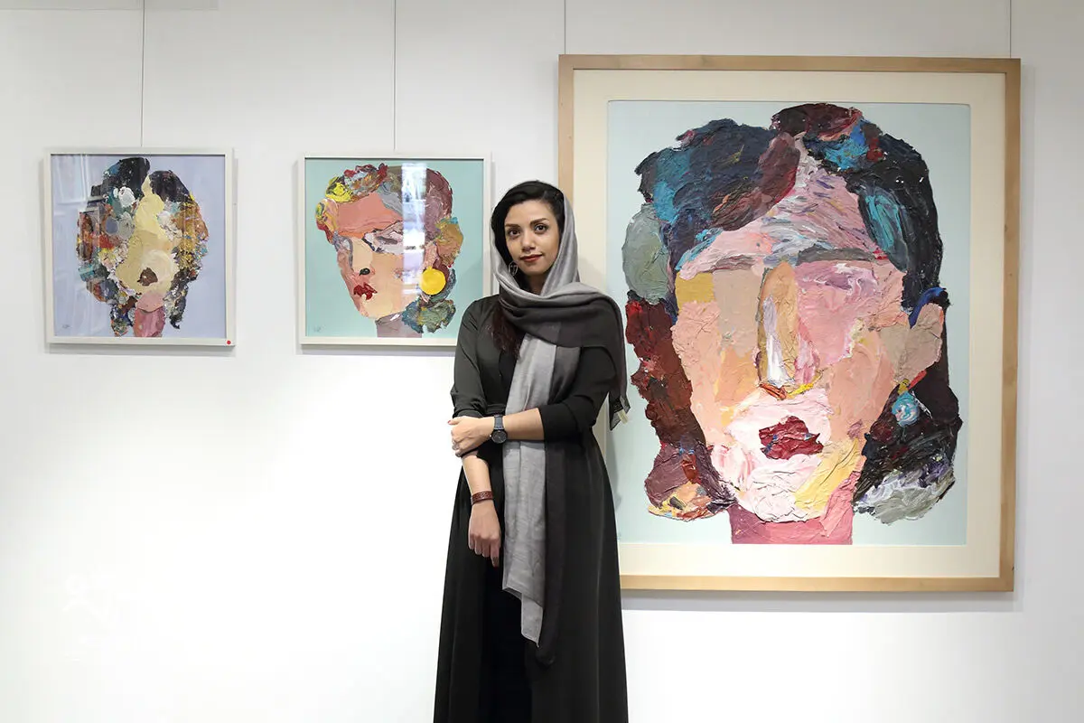 نمایشگاه نقاشی های الهام عظیمی «هویت چهل تکه» / 