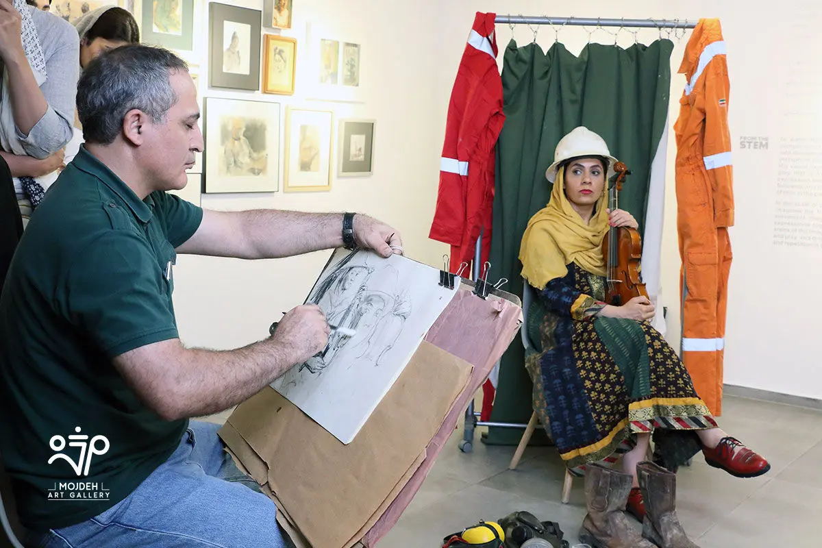ورکشاپ طراحی عظیم مرکباتچی / Azim Morakabatchi Drawing Workshop