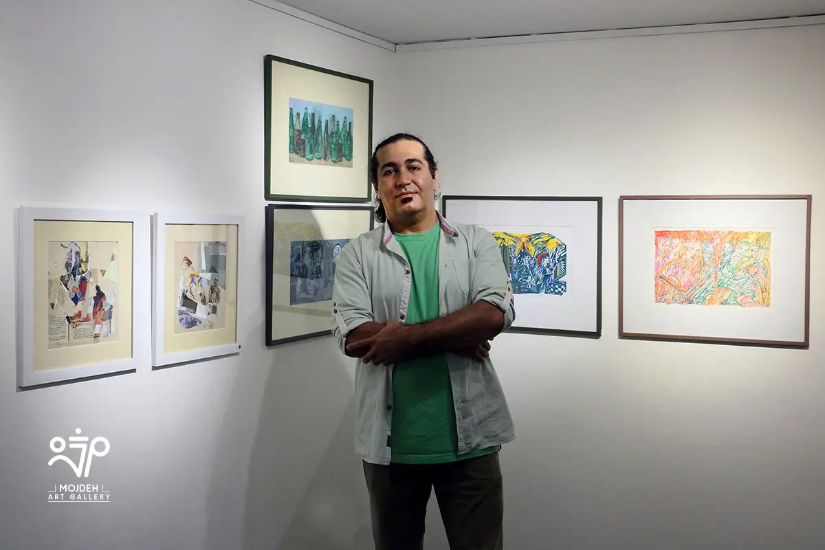 روزبه دبیری هنرمند نمایشگاه گروهی ازدحام / Rouzbeh Dabiri