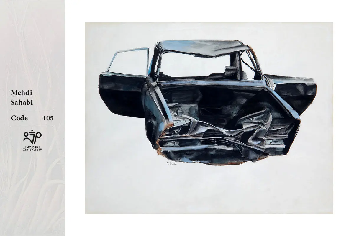 Mehdi Sahabi - 50x56 cm - Acrylic on cardboard - 1987