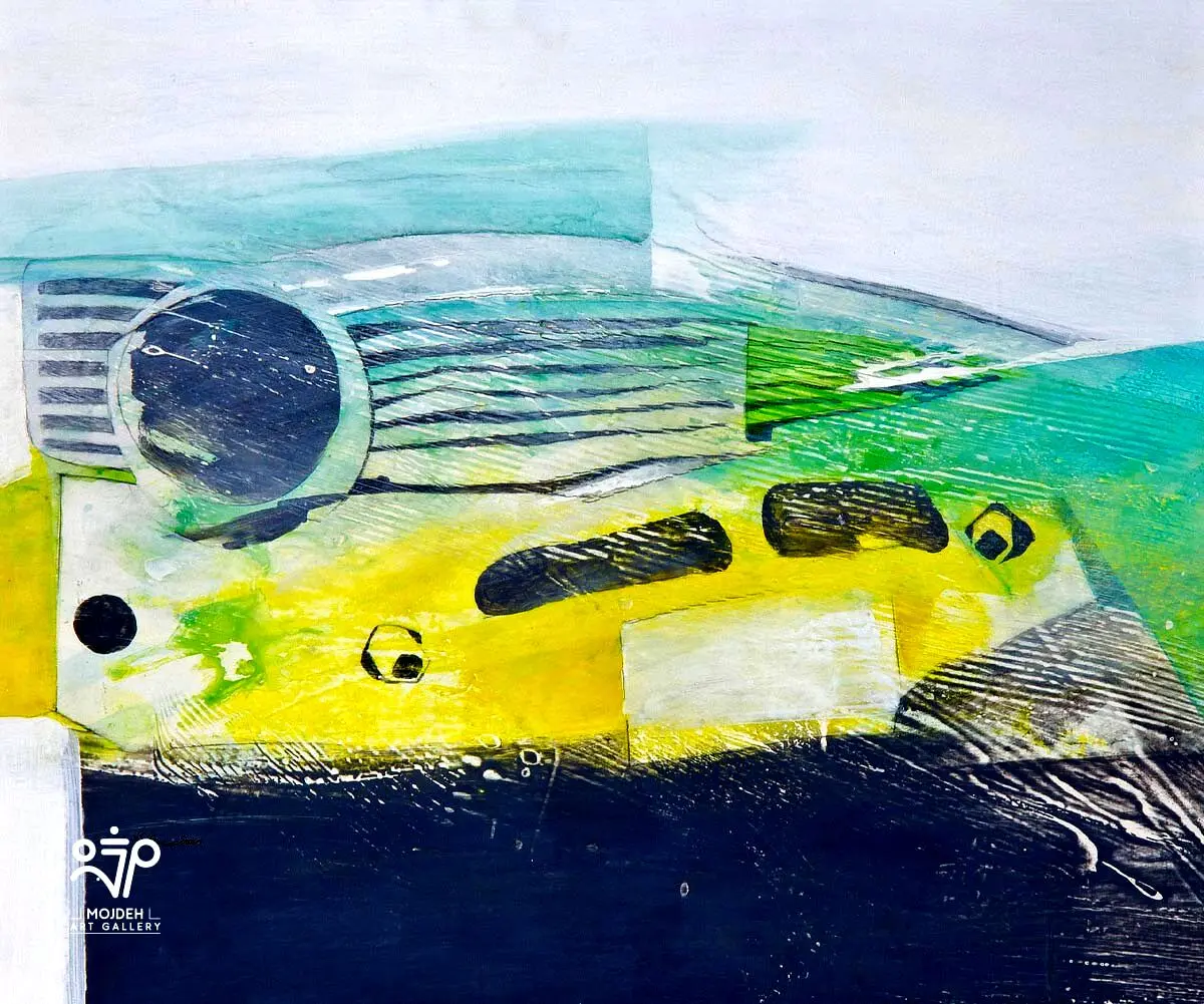 Mehdi Sahabi - 49 × 58 cm - Acrylic on cardboard - 1993