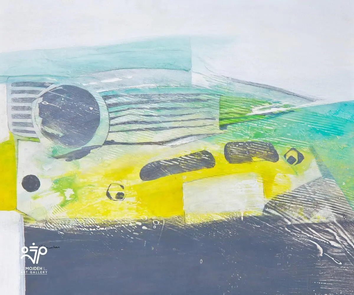 Mehdi Sahabi - 49 × 58 cm - Acrylic on cardboard - 1993