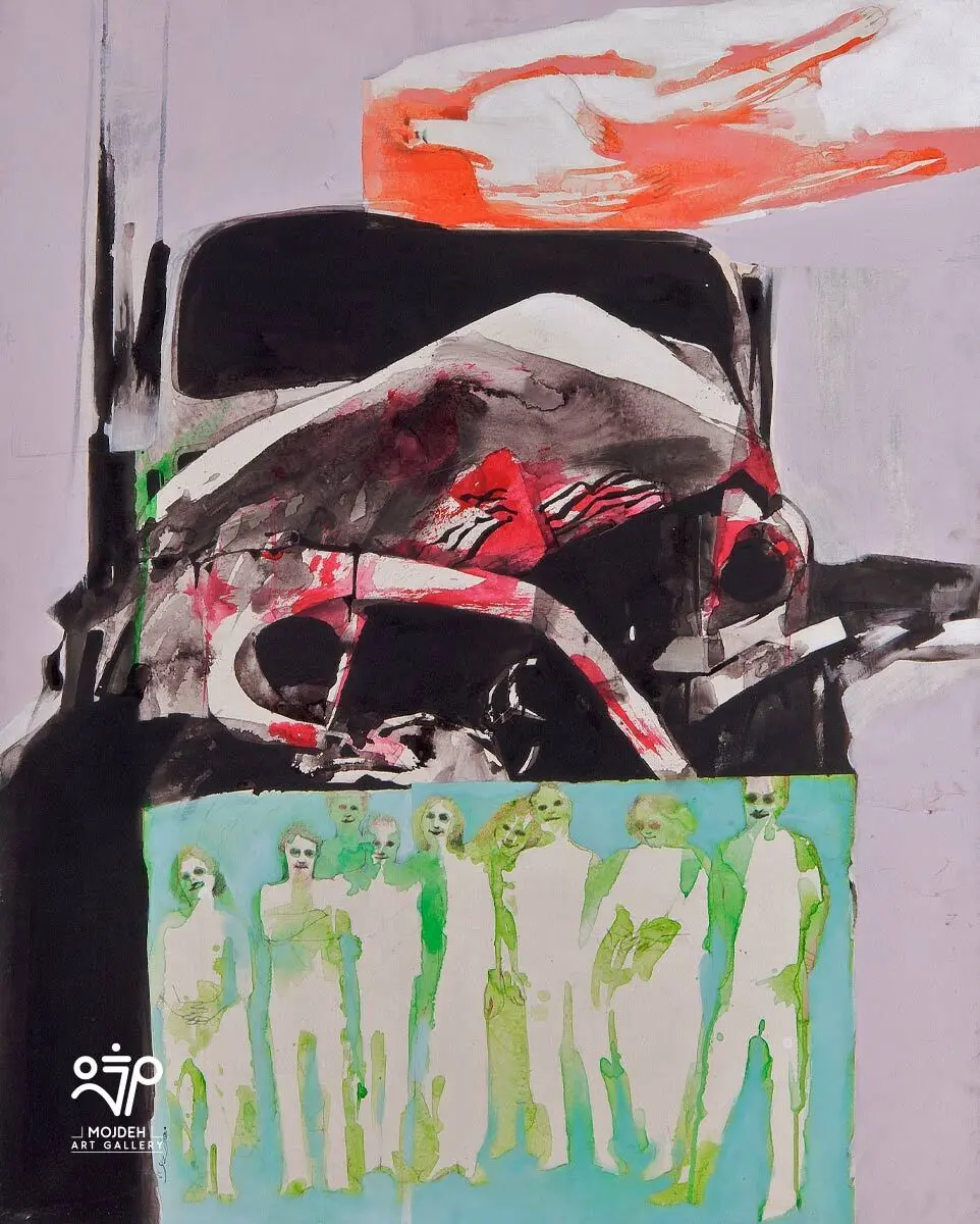 Mehdi Sahabi - 80 × 100 cm- Acrylic on canvas - 1993
