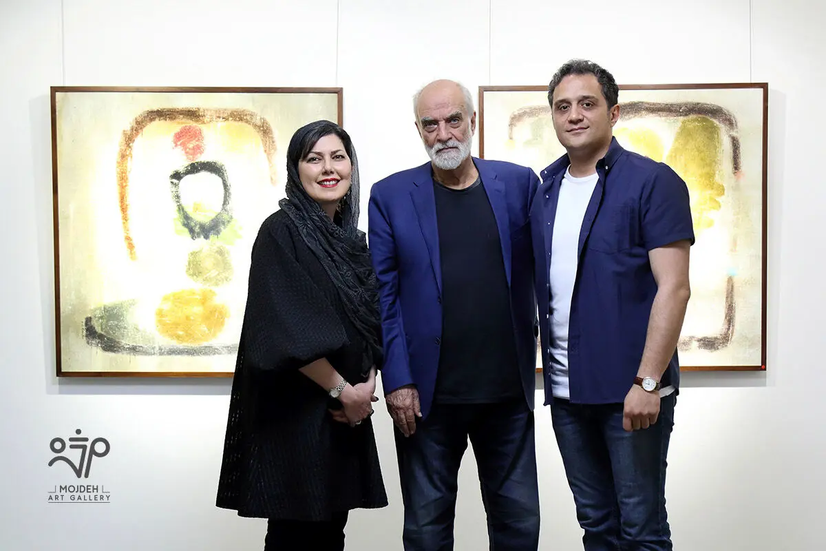 آیدین آغداشلو در نمایشگاه آثار افروز هوشنگ / Afrooz Hooshang’s Artworks Exhibition