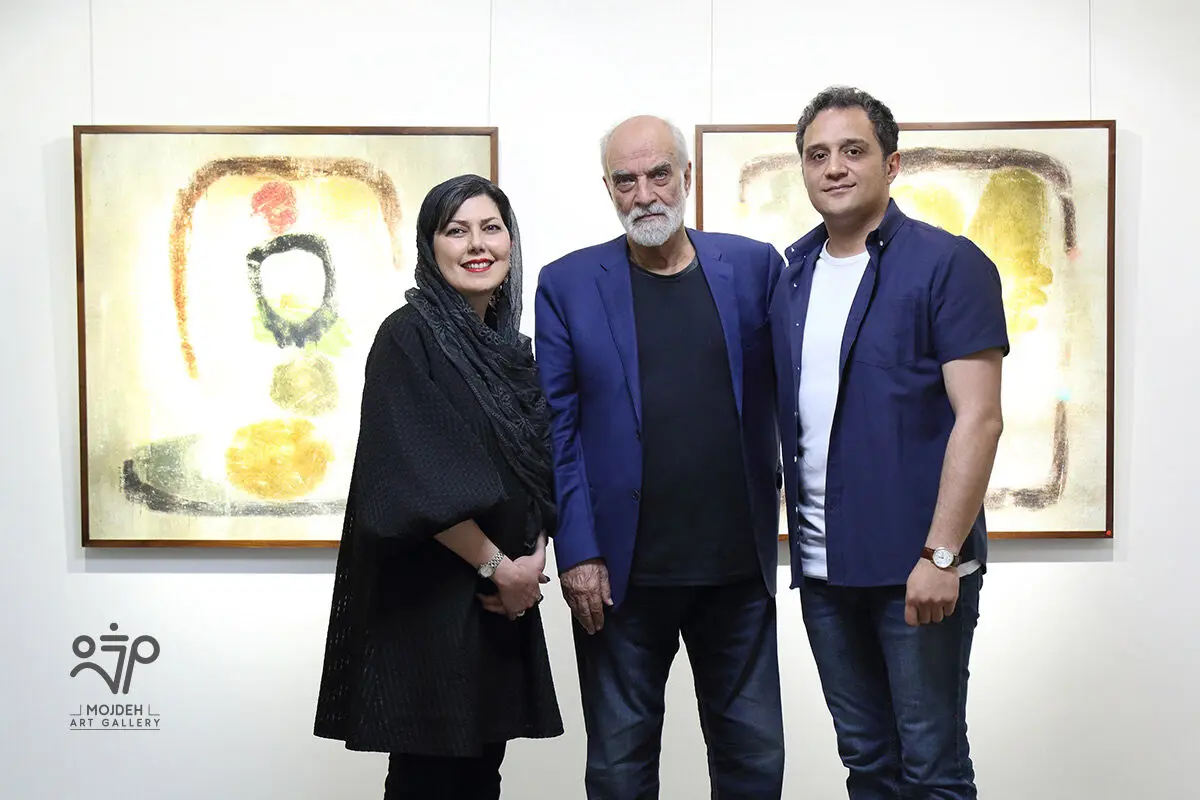 آیدین آغداشلو در نمایشگاه آثار افروز هوشنگ / Afrooz Hooshang’s Artworks Exhibition