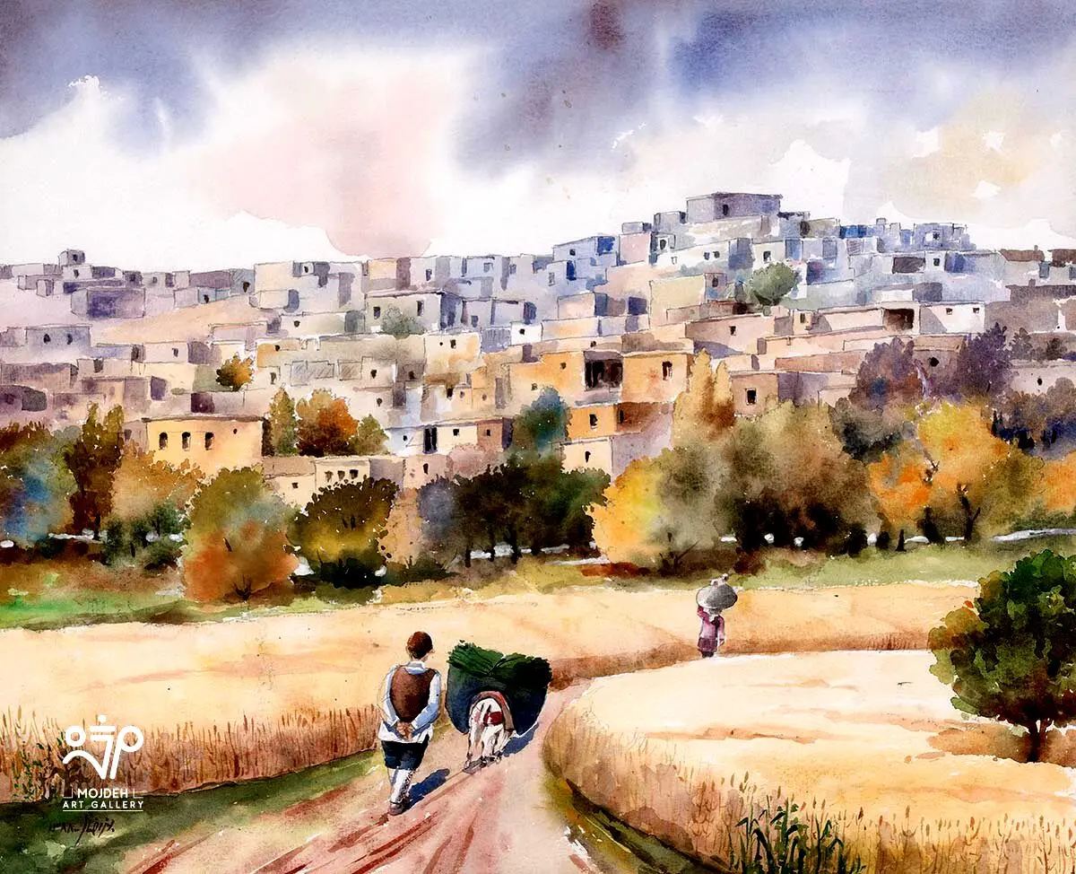 Bahman Rezaei  - 50 × 60 cm - Watercolor on cardboard - 2009