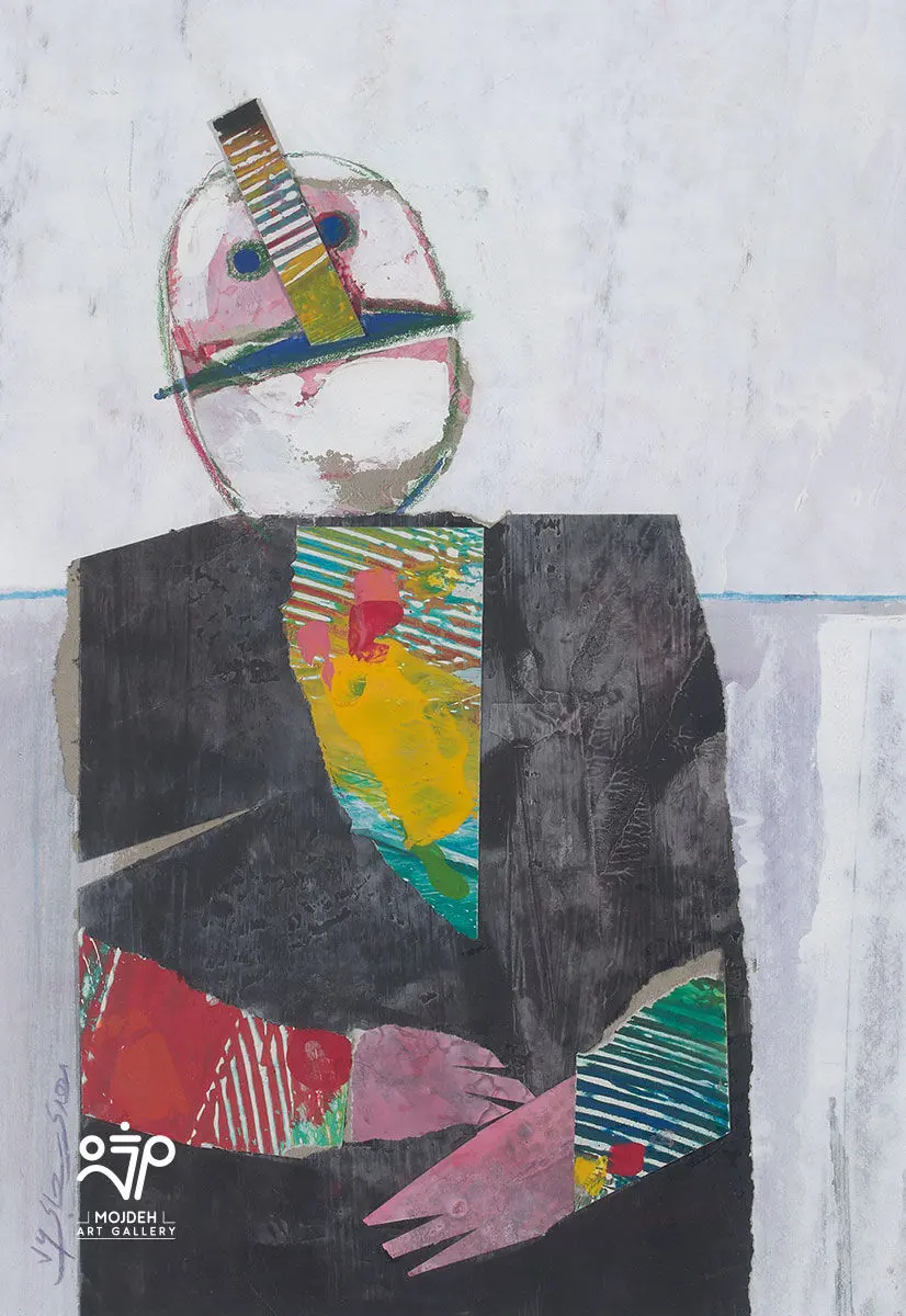 Mehdi Sahabi - 168 × 48 × 25 cm - Mixed Media and wood 