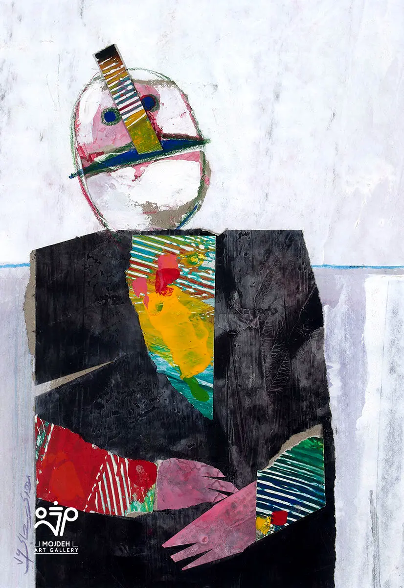 Mehdi Sahabi - 168 × 48 × 25 cm - Mixed Media and wood 