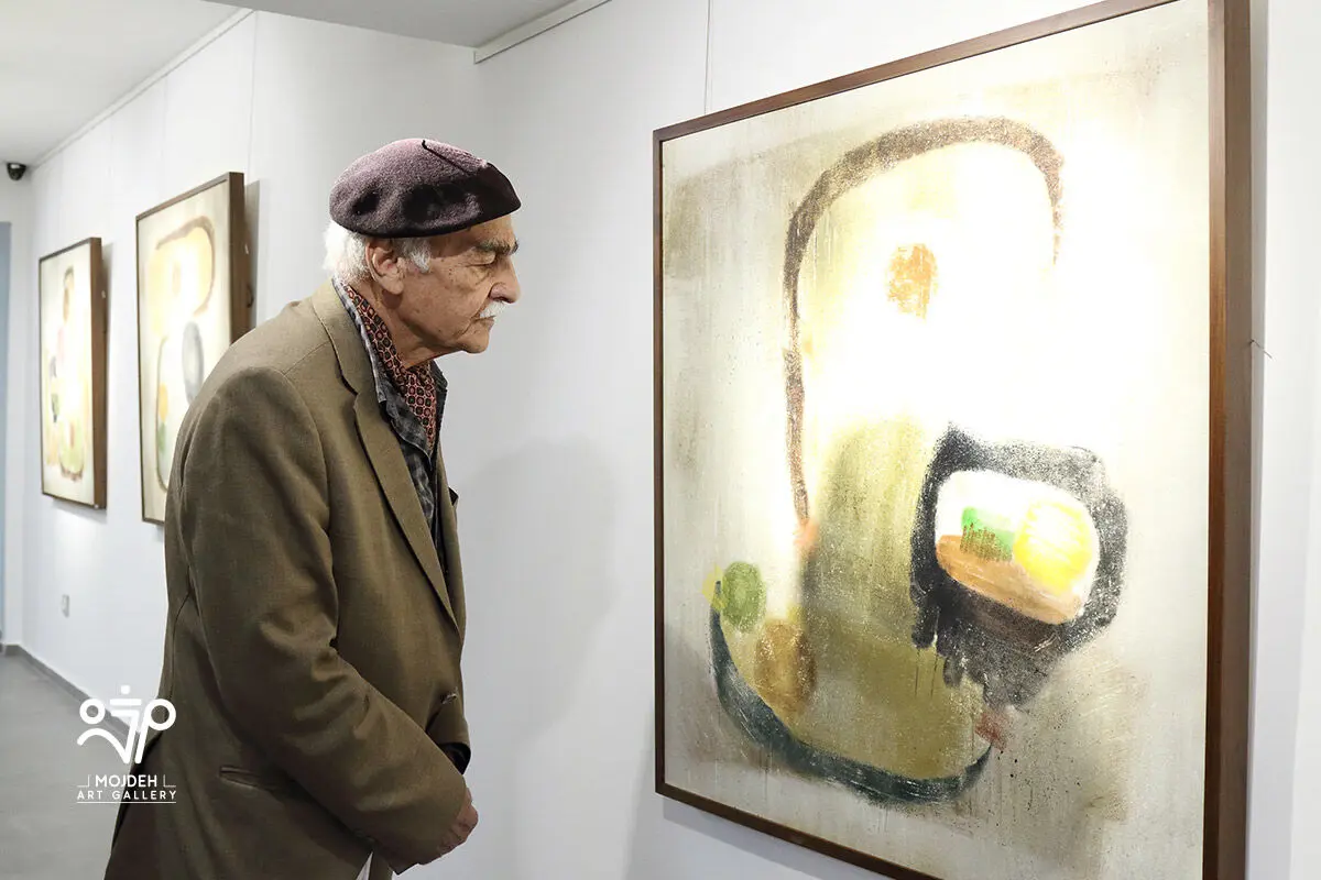 عنایت الله نظری نوری در نمایشگاه آثار افروز هوشنگ / Afrooz Hooshang’s Artworks Exhibition