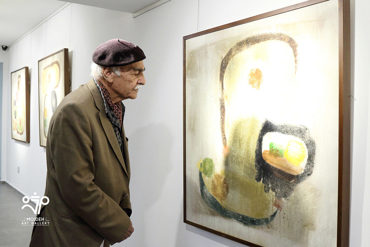 عنایت الله نظری نوری در نمایشگاه آثار افروز هوشنگ / Afrooz Hooshang’s Artworks Exhibition