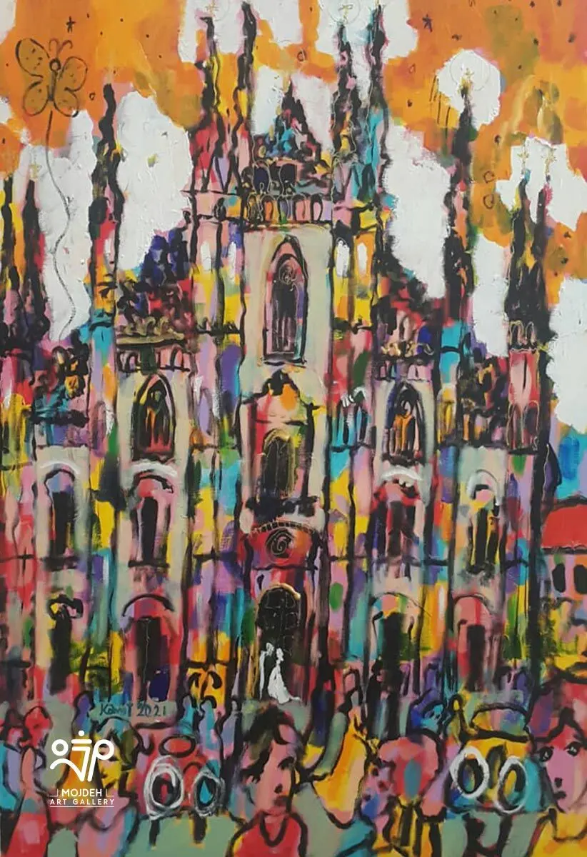 Kambiz Khodabandeh - 100 × 70 cm - Mixed media on canvas - 2021