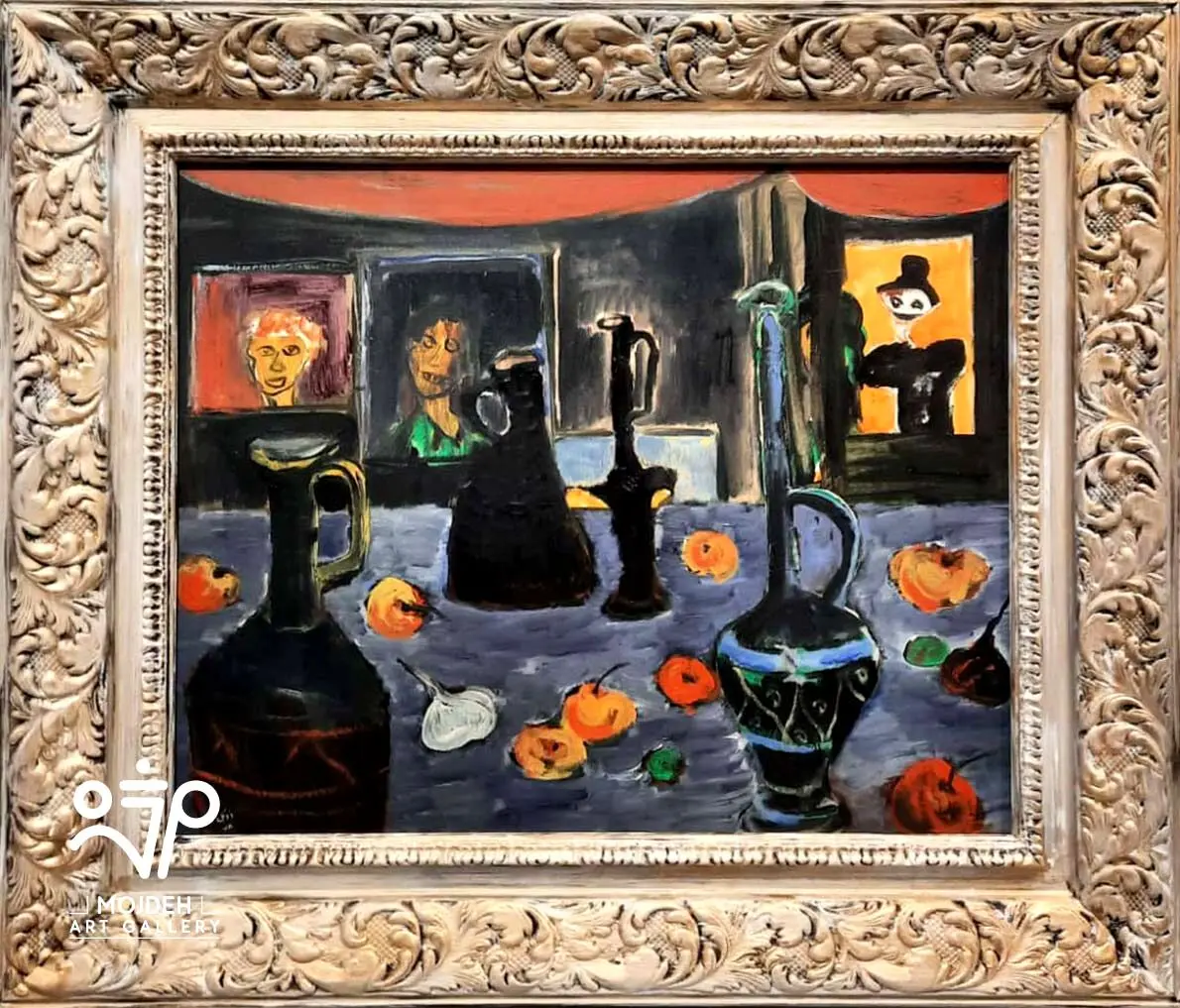 Hosseinali Zabehi - Untitled from Black Series - 50 × 60 cm - Oil on canvas - 1999
