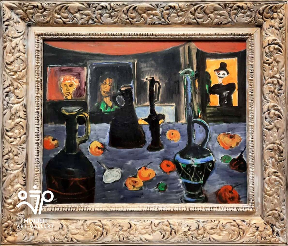 Hosseinali Zabehi - Untitled from Black Series - 50 × 60 cm - Oil on canvas - 1999