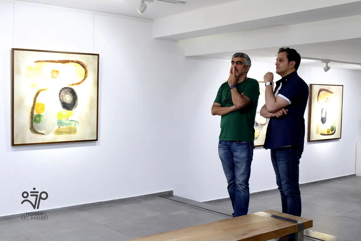 سروش صحت در نمایشگاه آثار افروز هوشنگ / Afrooz Hooshang’s Artworks Exhibition