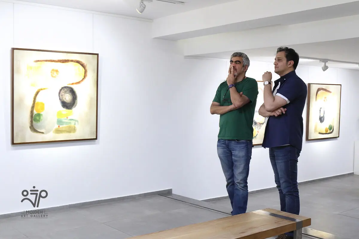 سروش صحت در نمایشگاه آثار افروز هوشنگ / Afrooz Hooshang’s Artworks Exhibition
