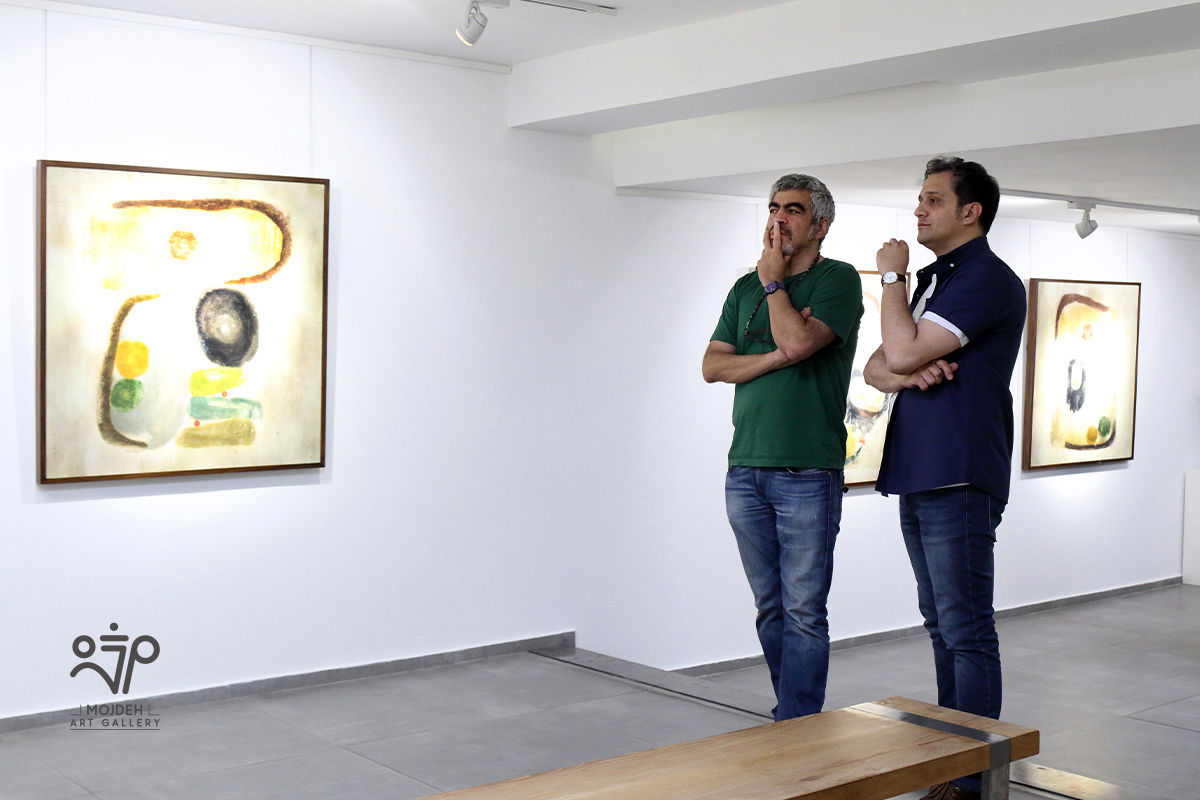 سروش صحت در نمایشگاه آثار افروز هوشنگ / Afrooz Hooshang’s Artworks Exhibition