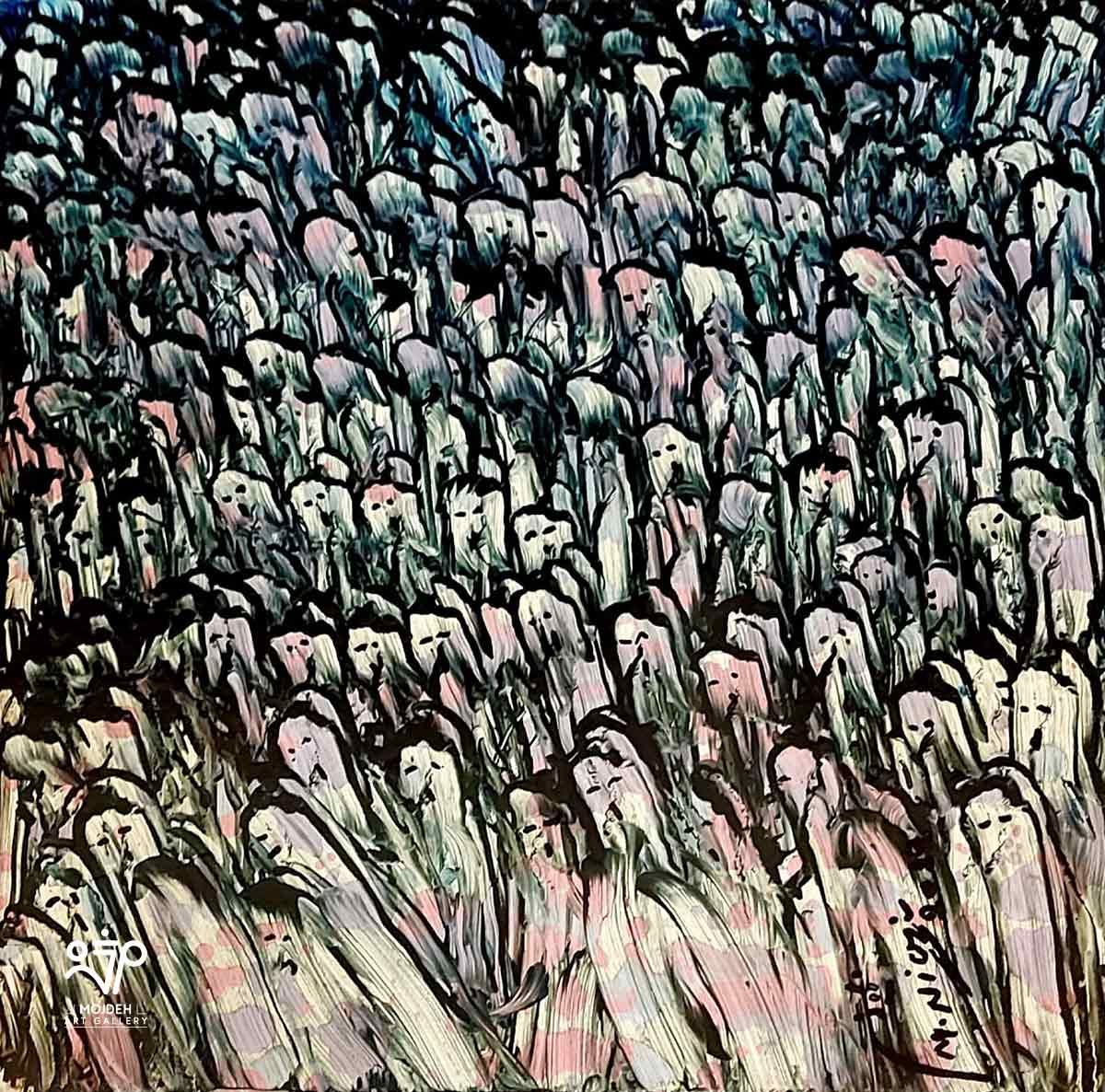 Manouchehr Niazi - 30 × 30 cm - Oil on canvas - 2020 