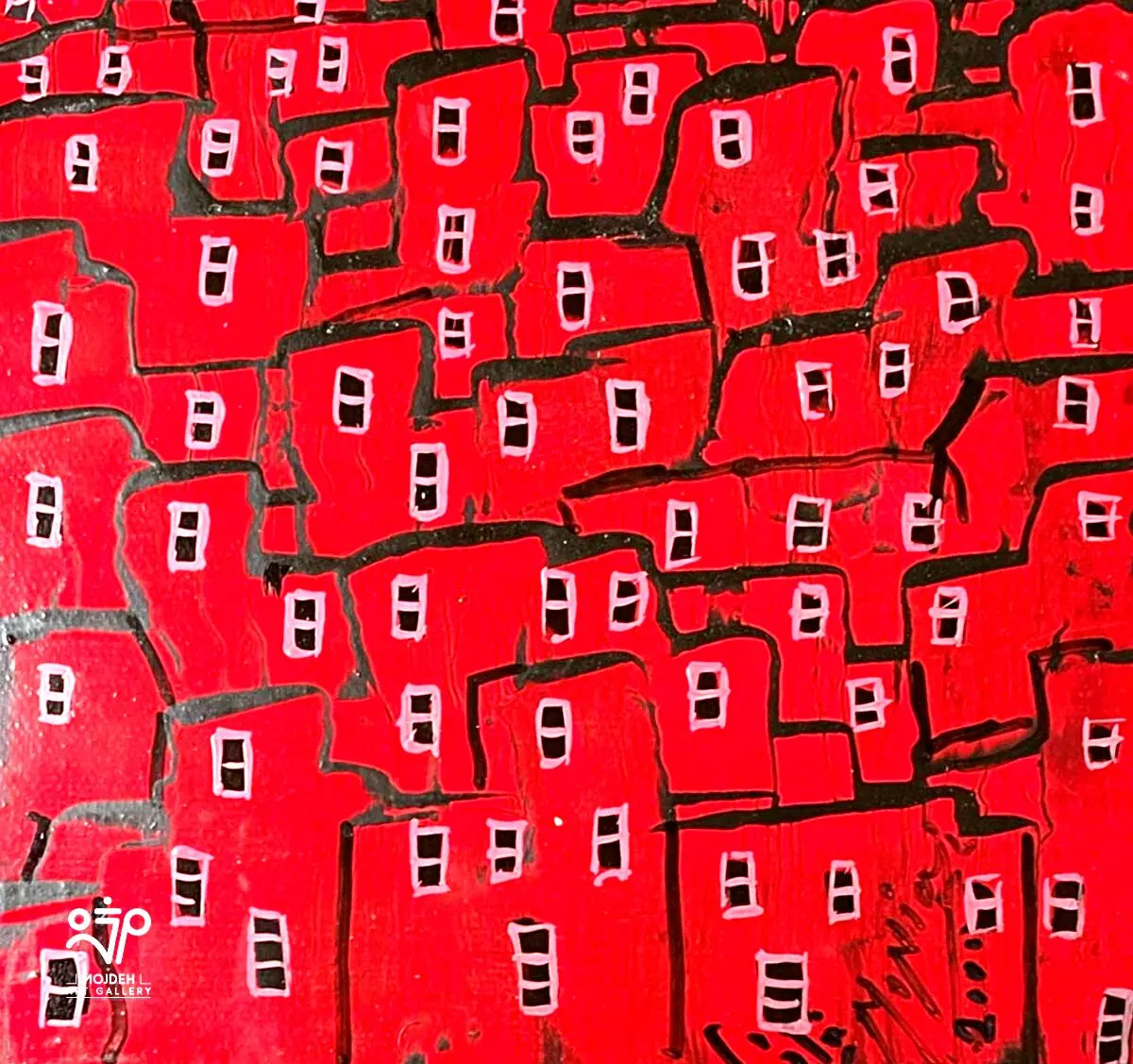 Manouchehr Niazi - 20 × 20 cm - Oil on canvas - 2000