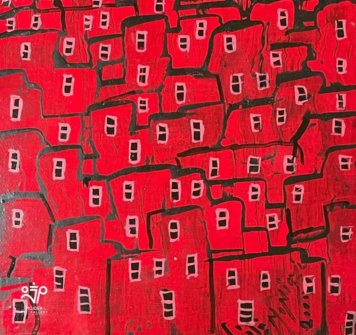 Manouchehr Niazi - 20 × 20 cm - Oil on canvas - 2000