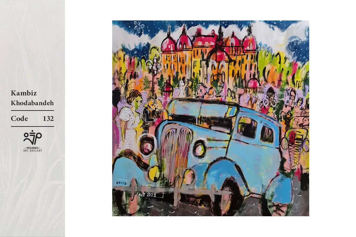 Kambiz Khodabandeh - 150x150 cm - Mixed media on canvas - 2022