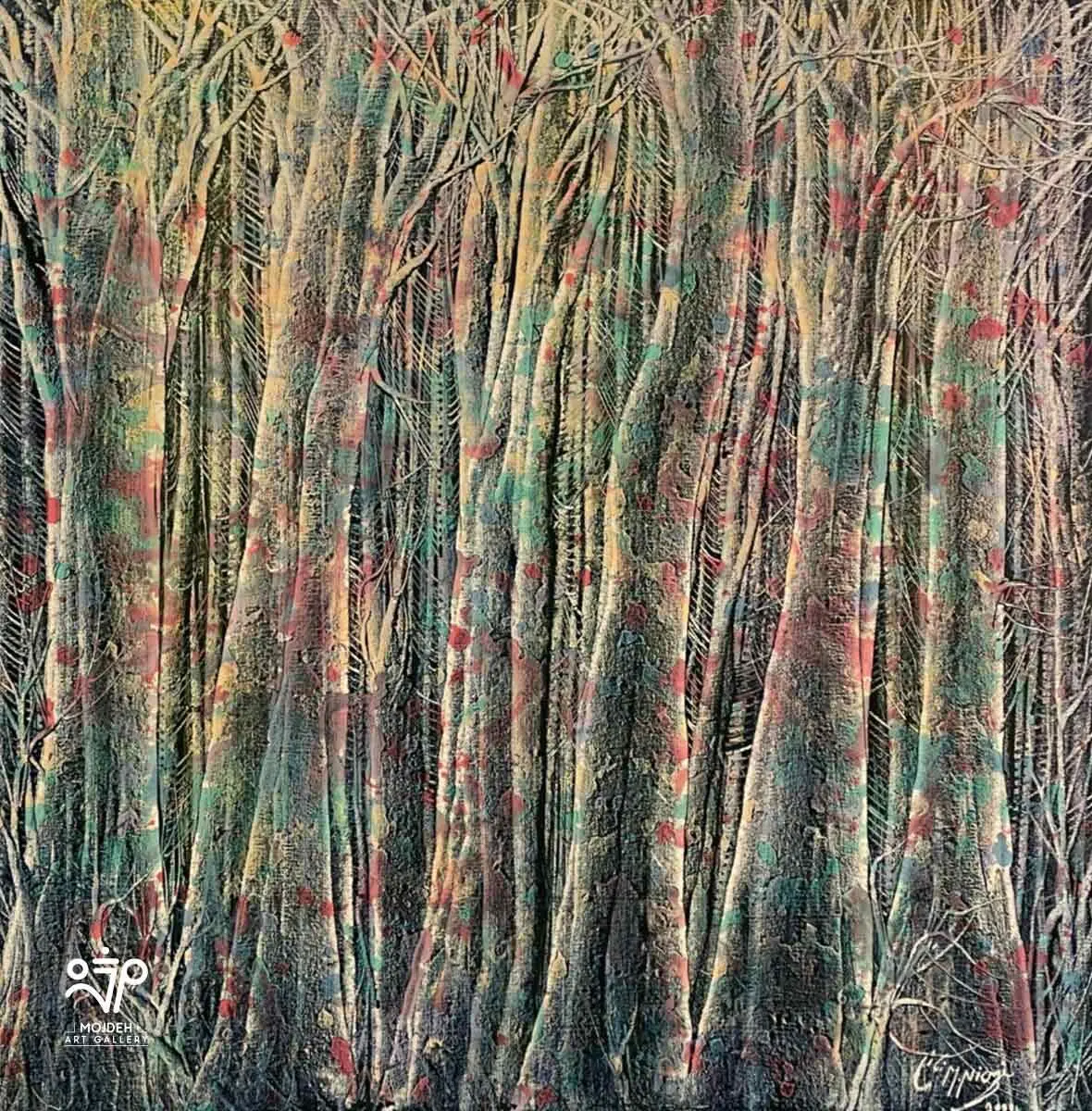 Manouchehr Niazi - 100 × 100 cm - Oil on canvas - 2004