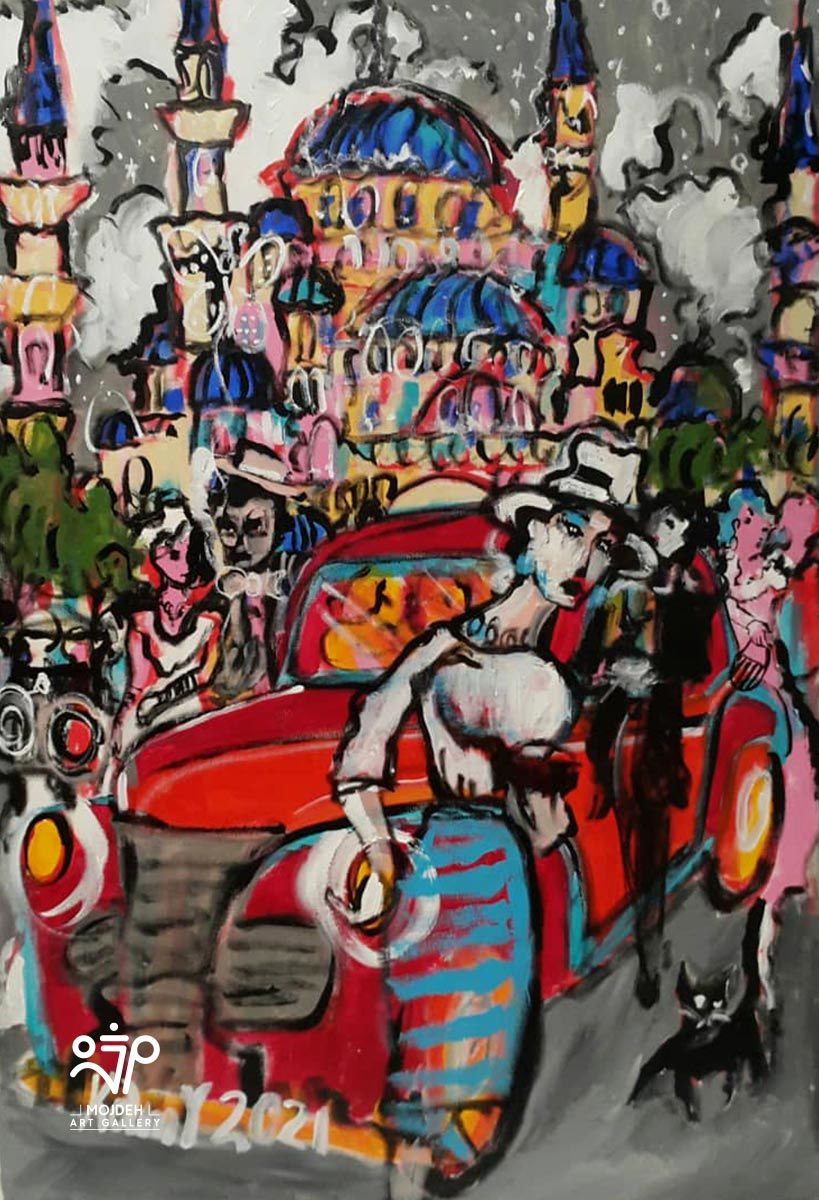 Kambiz Khodabandeh - 100 × 70 cm - Mixed media on canvas - 2021