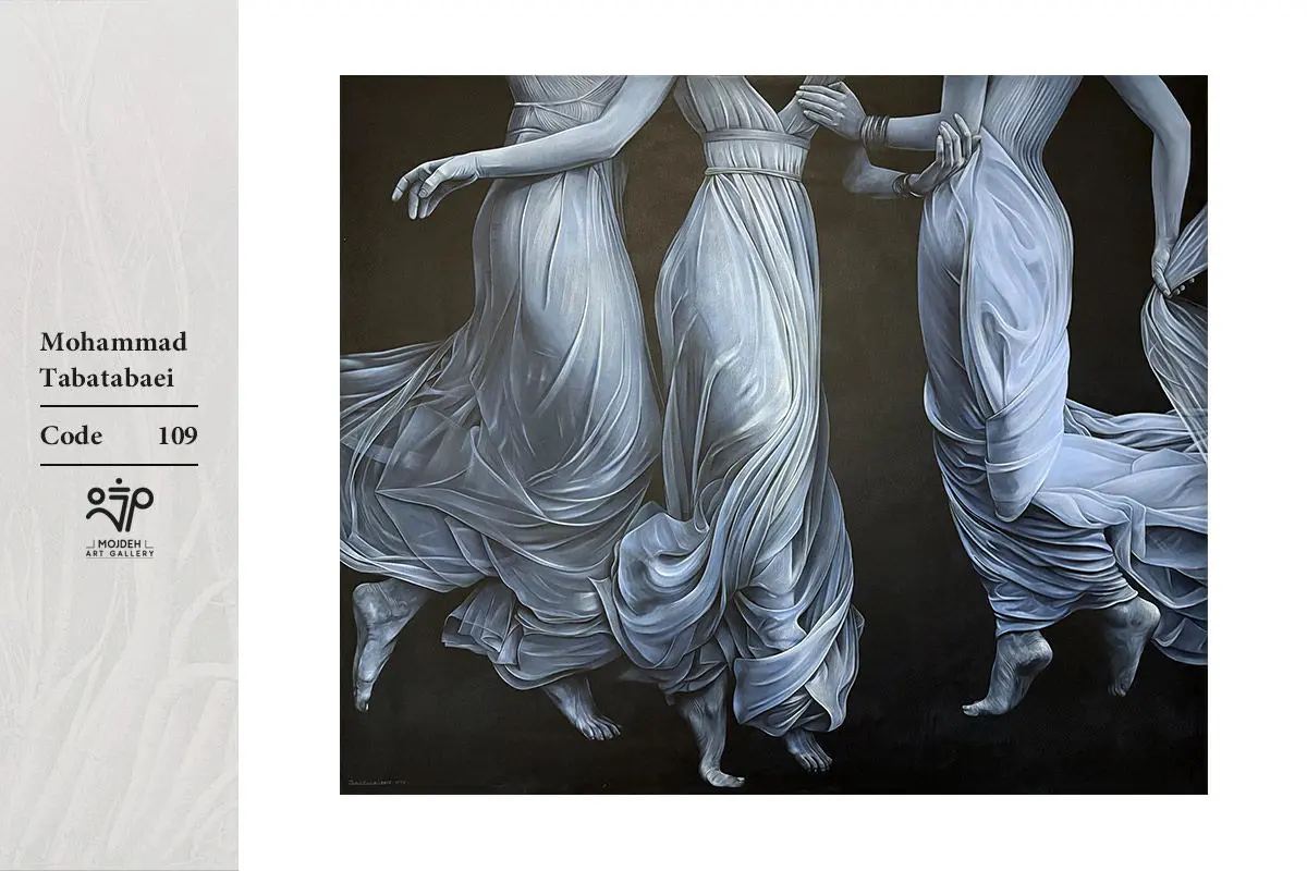 Mohammad Tabatabaei - From Adagio Series - 100x120 cm - Acrylic on canvas - 2018