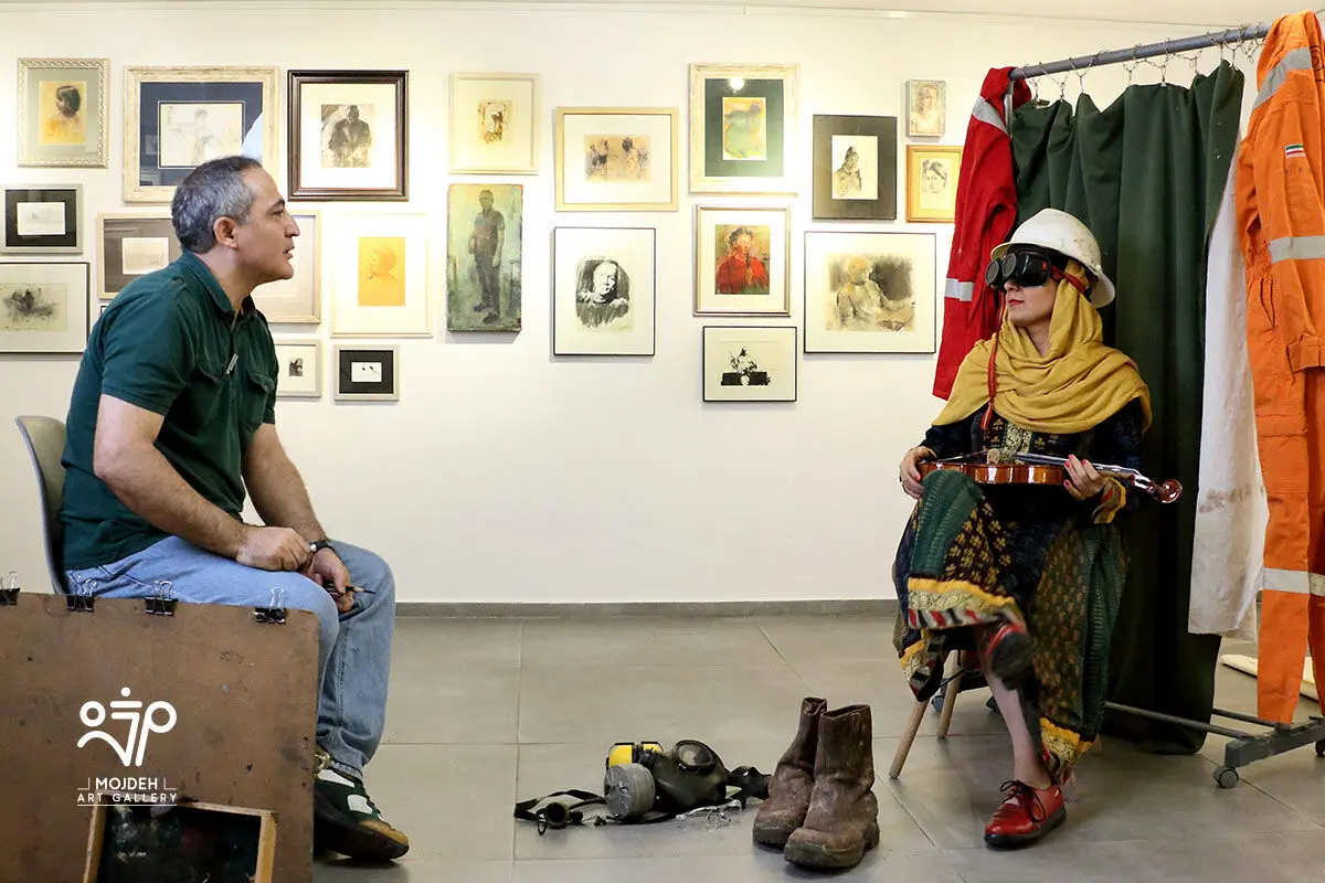 ورکشاپ طراحی عظیم مرکباتچی / Azim Morakabatchi Drawing Workshop
