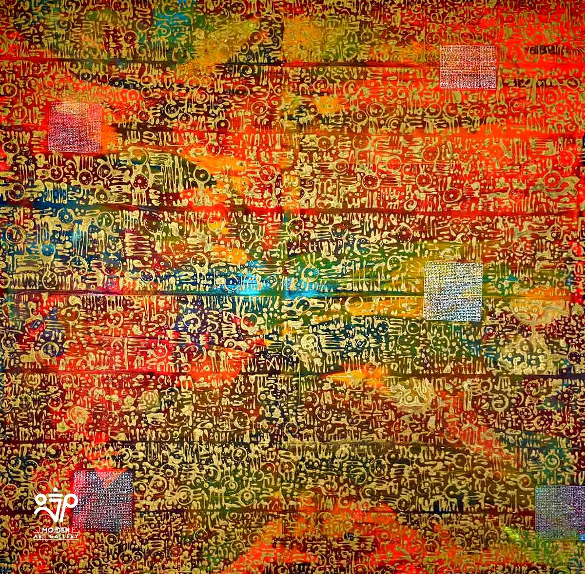 Mohsen Karami - 180 × 180 cm - Acrylic on canvas - 2017