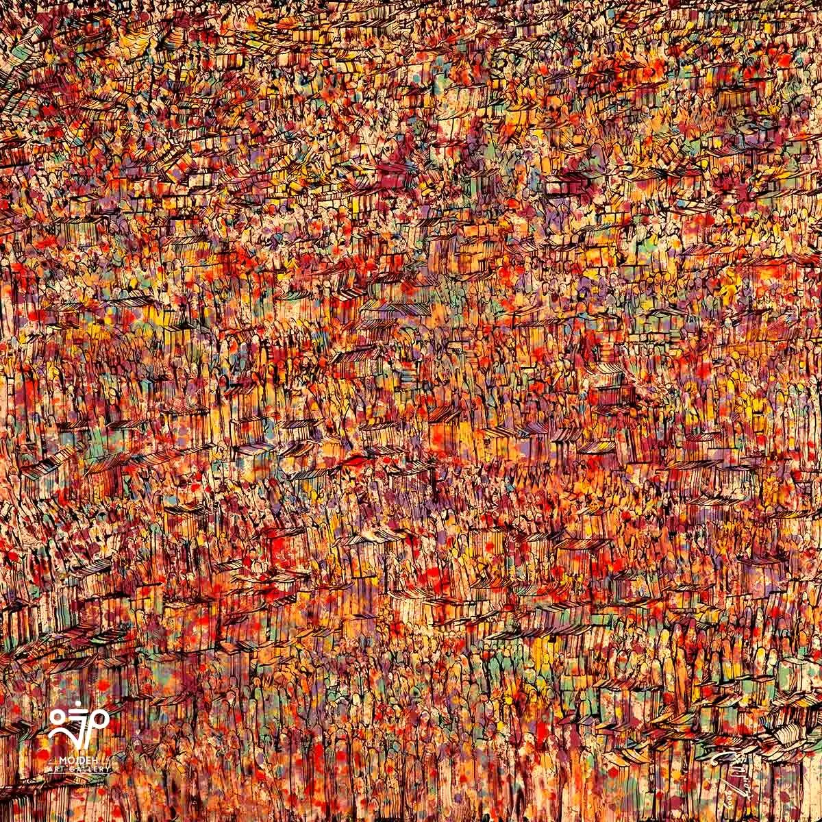 Manouchehr Niazi - 150 × 150 cm - Oil on canvas - 2003 - Private Collection