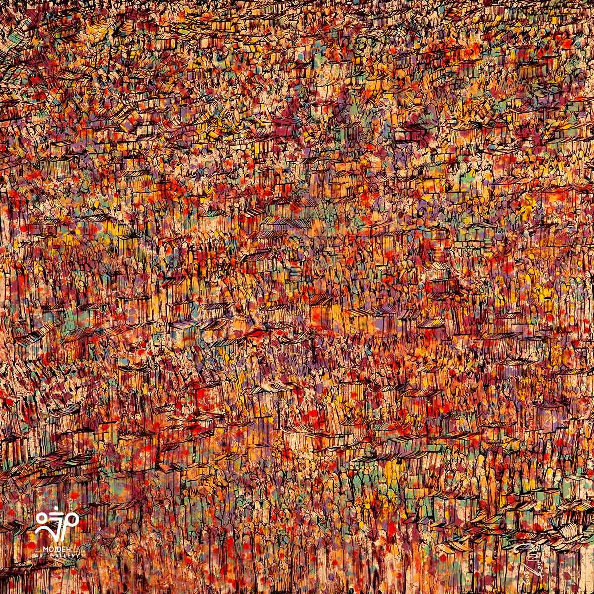 Manouchehr Niazi - 150 × 150 cm - Oil on canvas - 2003 - Private Collection