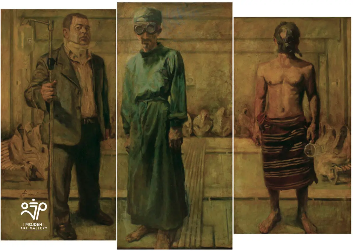 Azim Morakabatchi - Trinty - 210 × 150 cm - Oil on canvas - 2010
