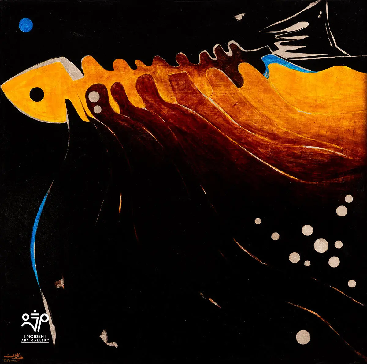 Talieh Kamran - 80 × 80 cm - Oil on canvas - Private Collection