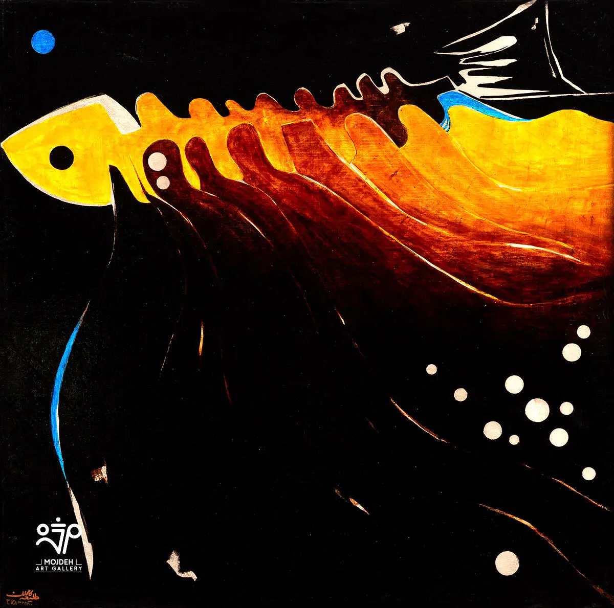Talieh Kamran - 80 × 80 cm - Oil on canvas - Private Collection