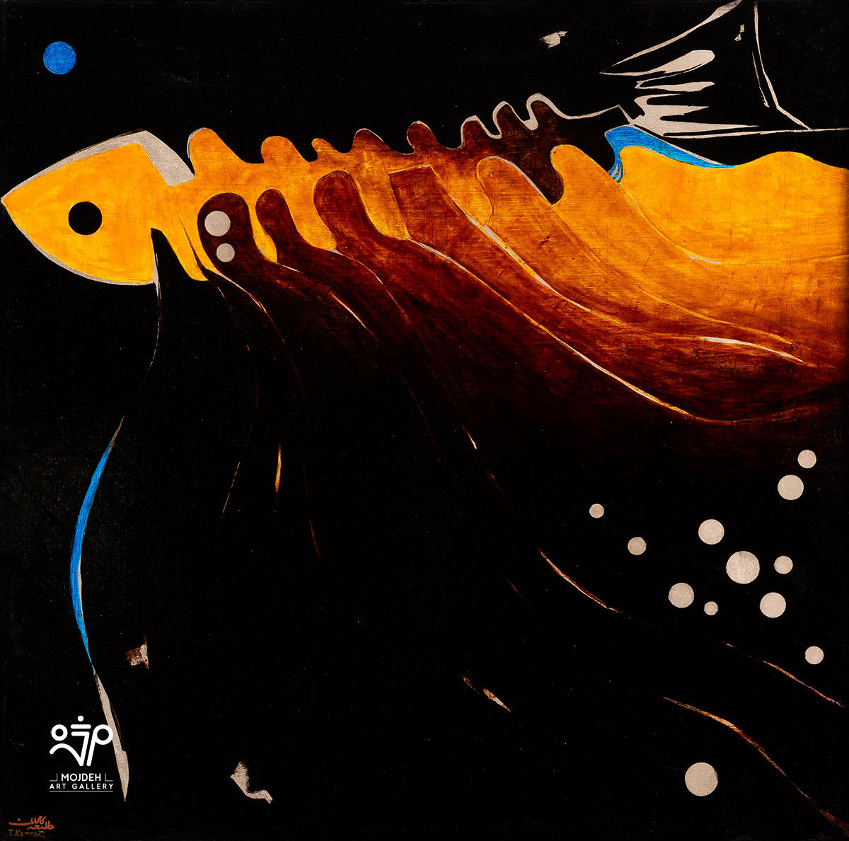 Talieh Kamran - 80 × 80 cm - Oil on canvas - Private Collection