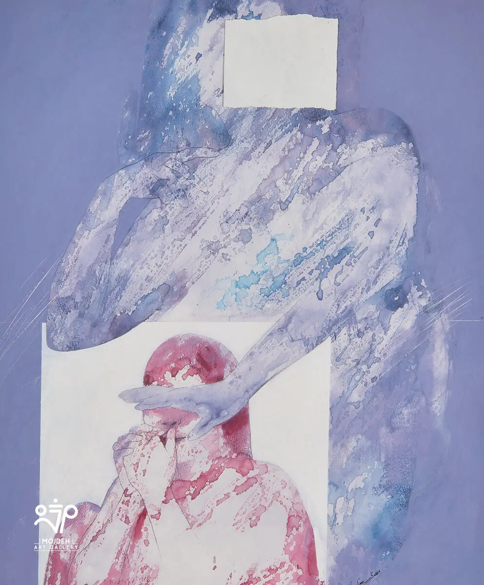 Mehdi Sahabi - 60 × 50 cm - Mixed media on cardboard - 1991