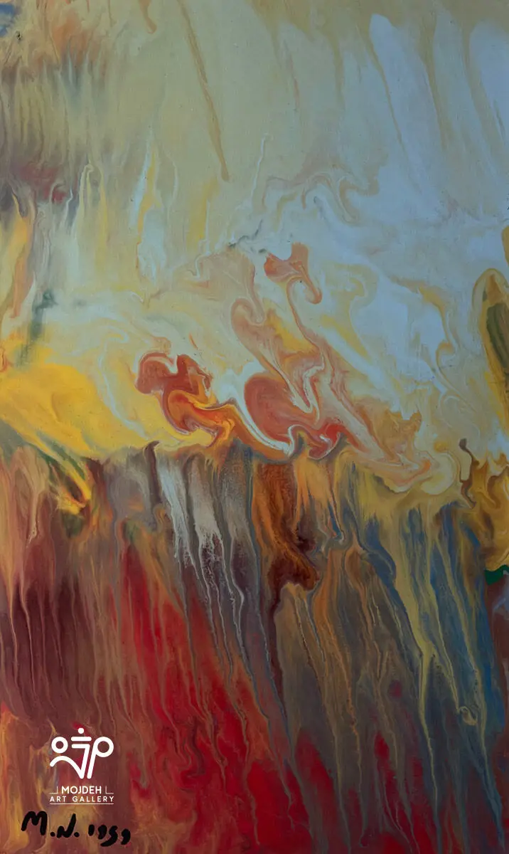 Manouchehr Niazi - 31 × 19 cm - Oil on cardboard - 1959