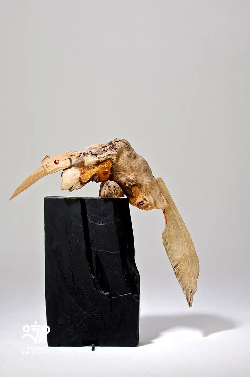 Mehdi Sahabi -  55 × 51 × 5 cm - Acrylic on wood - 2007 