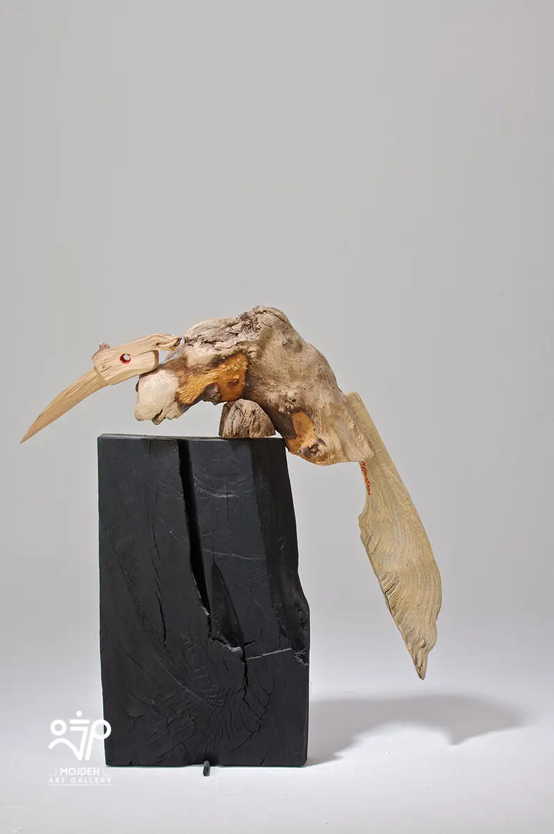 Mehdi Sahabi -  55 × 51 × 5 cm - Acrylic on wood - 2007 