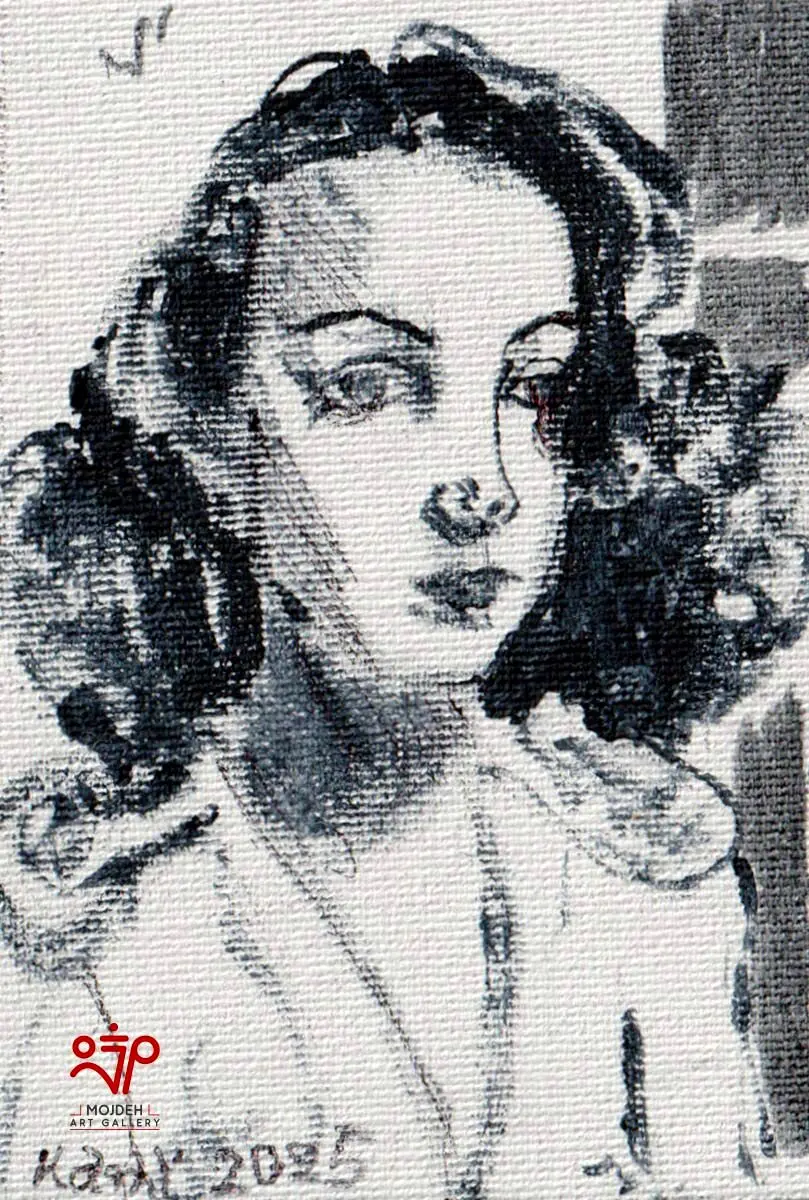 Kambiz Khodabandeh - 8.5 × 5.5 cm - Mixed media on canvas - 2025