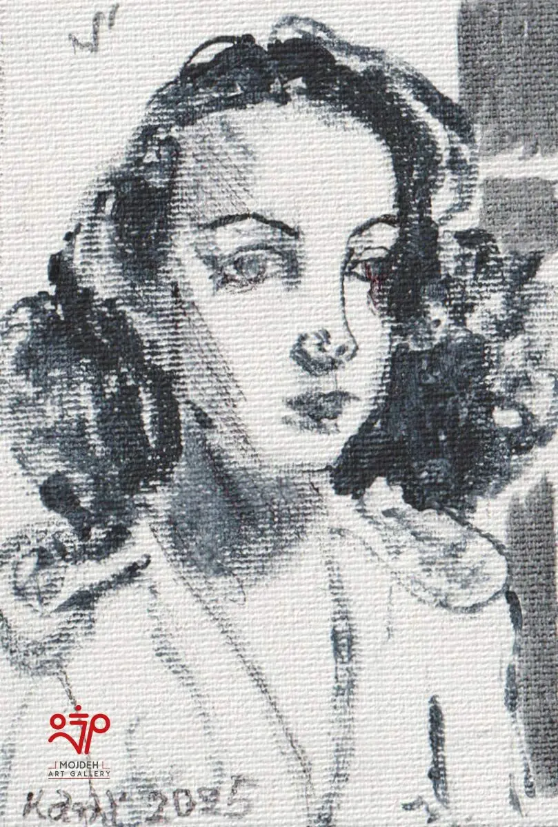 Kambiz Khodabandeh - 8.5 × 5.5 cm - Mixed media on canvas - 2025