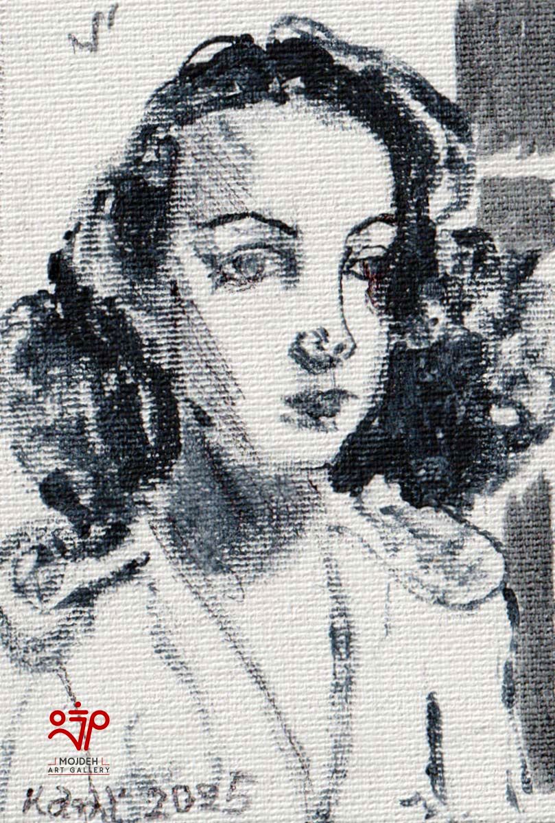 Kambiz Khodabandeh - 8.5 × 5.5 cm - Mixed media on canvas - 2025