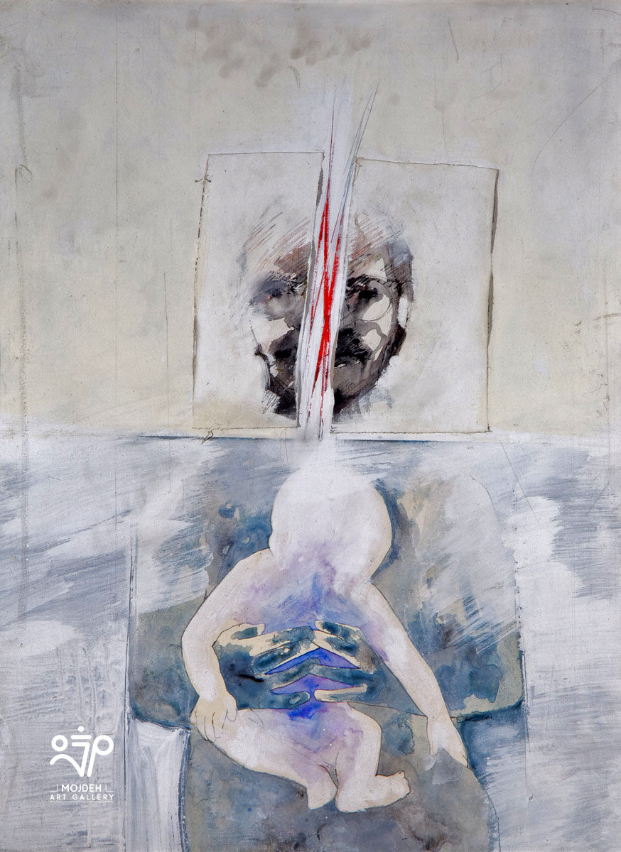 Mehdi Sahabi – 85 × 65 cm - Acrylic on canvas - 1991