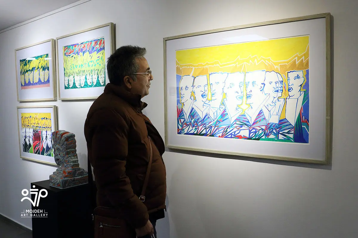 کامبیز خدابنده در نمایشگاه آثار خشایار فرهت / Kambiz Khodabandeh